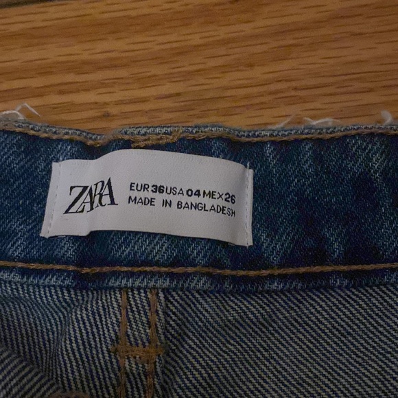NWOT Zara denim shorts size 04 - Picture 3 of 3